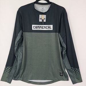 NWT Commencal Men's Lightech Race Long Sleeve Jersey Dark Grey Size M